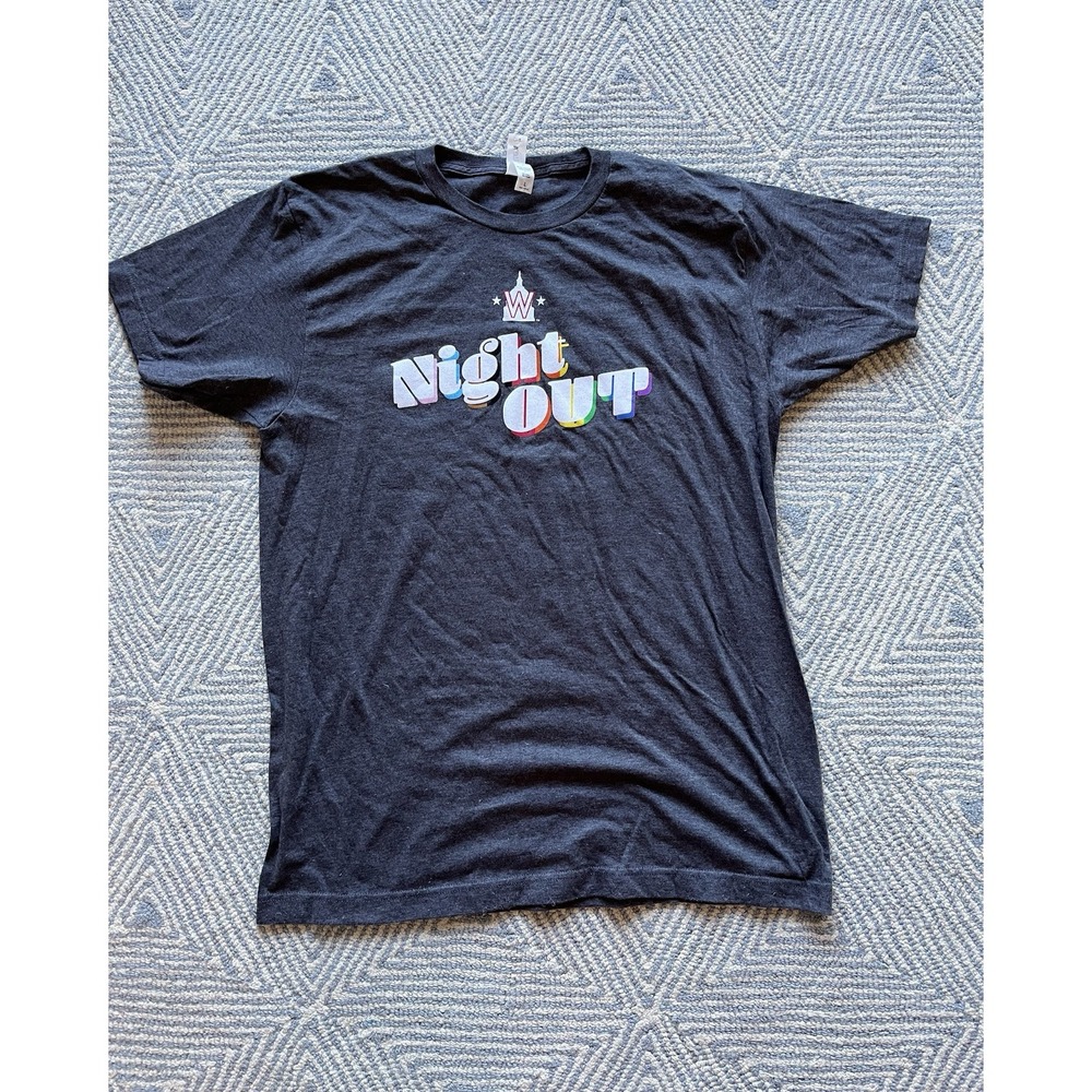 Washington Nationals Night Out Pride Shirt - Gray‎ - Large